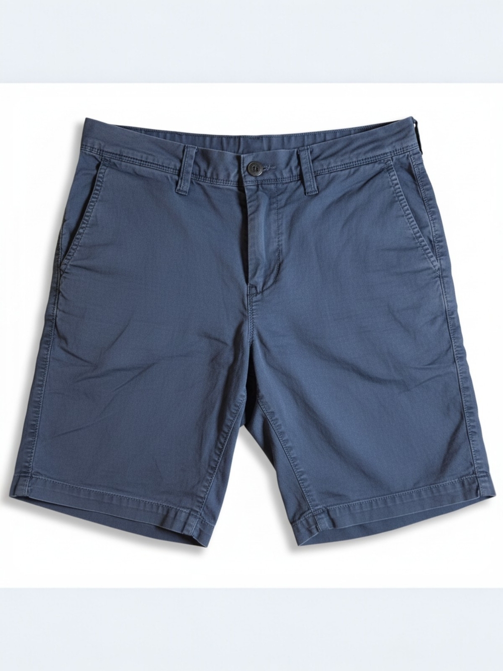 American Eagle Outfitters Men's Indigo Blue Flat Front Shorts ♡